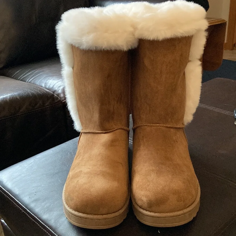 SO Abigail faux fur women’s boots - Picture 2 of 7